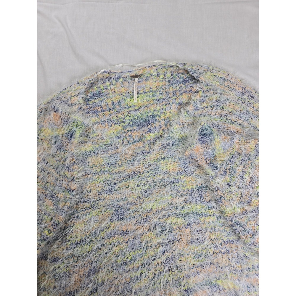 Free People Sweater Womens XS Fuzzy Textured Knit Pullover Boho Casual